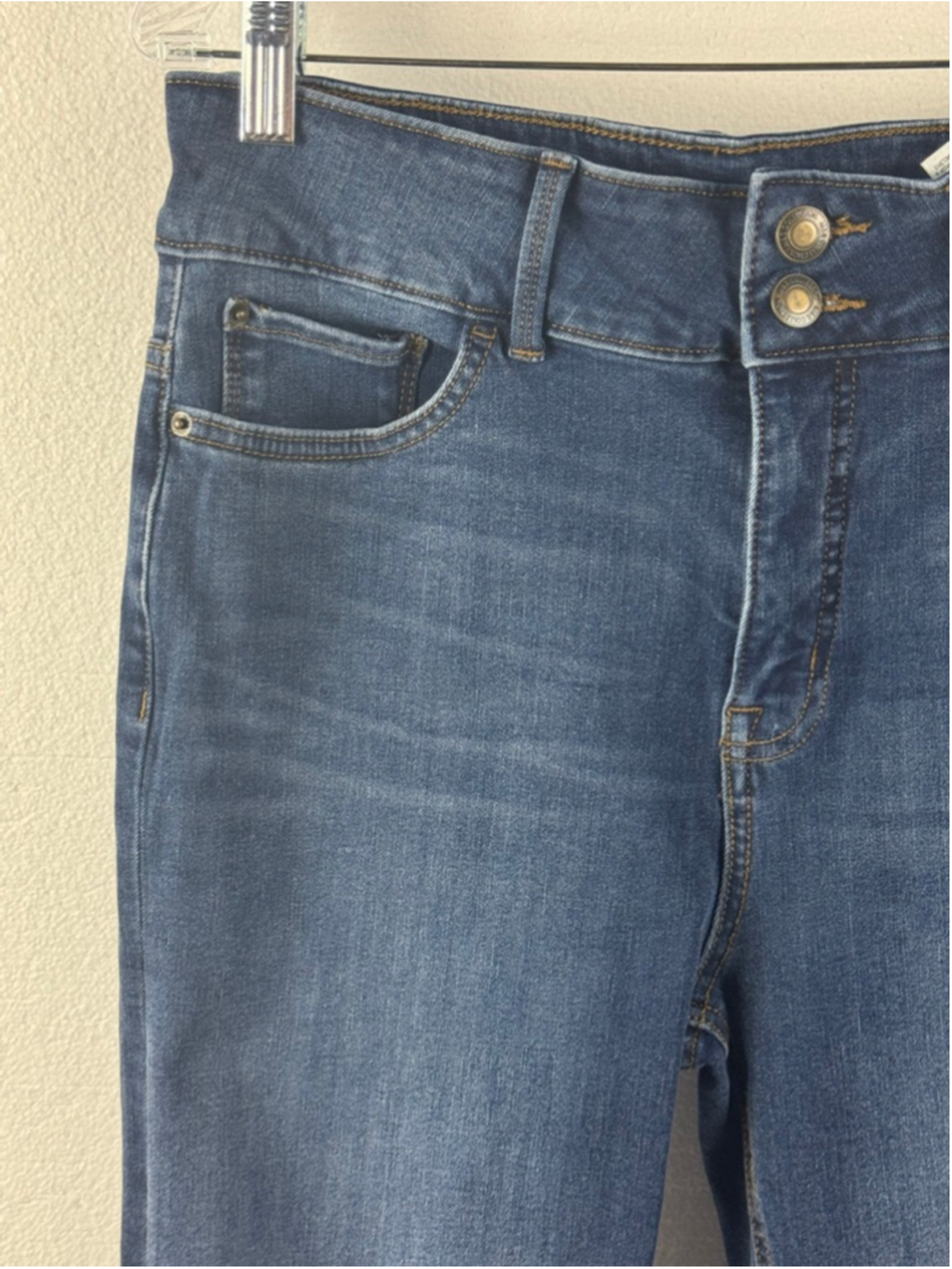 M&S Collection The Magic Jean Sculpt High Rise Straight Leg Jeans Size 12L - Picture 3 of 8